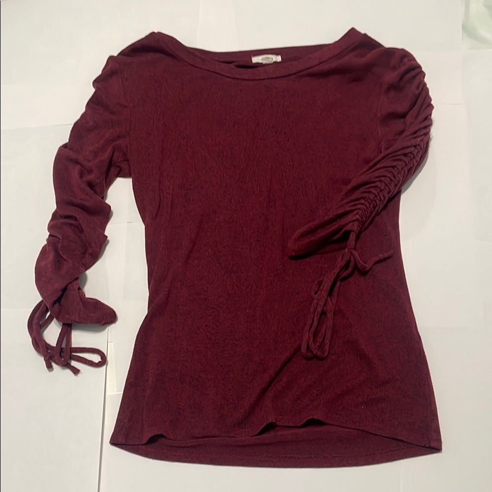Elegant Burgundy Women's Top